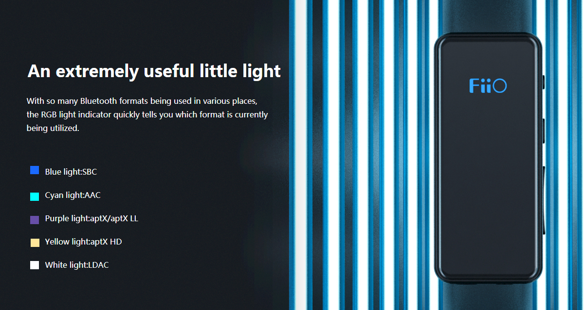 FiiO BTR3K DAC/AMP ตัวรับสัญญาณรองรับ Bluetooth 5.0 aptX , aptX LL , aptX HD , LDAC