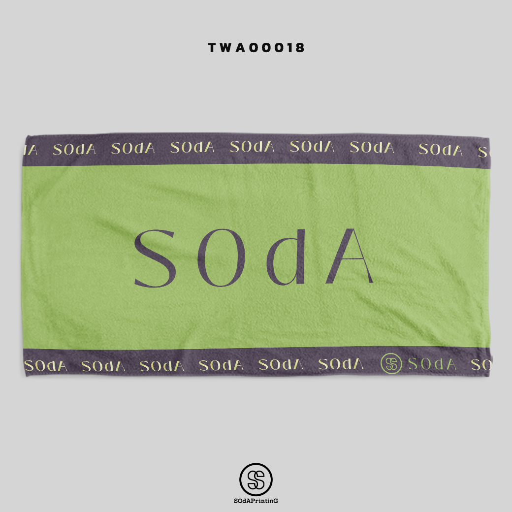 ผ้าเช็ดตัว พิมพ์ลาย SOdA BETTER รหัส TWA00018 #SOdAtowel #SodAhome #ผ้าขนหนู #ผ้าเช็ดตัว #towel