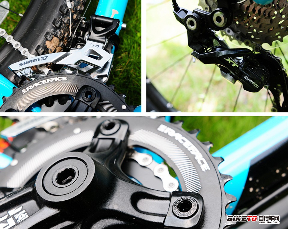 จานหน้า Race Face cranks Ride 2x10 36/22