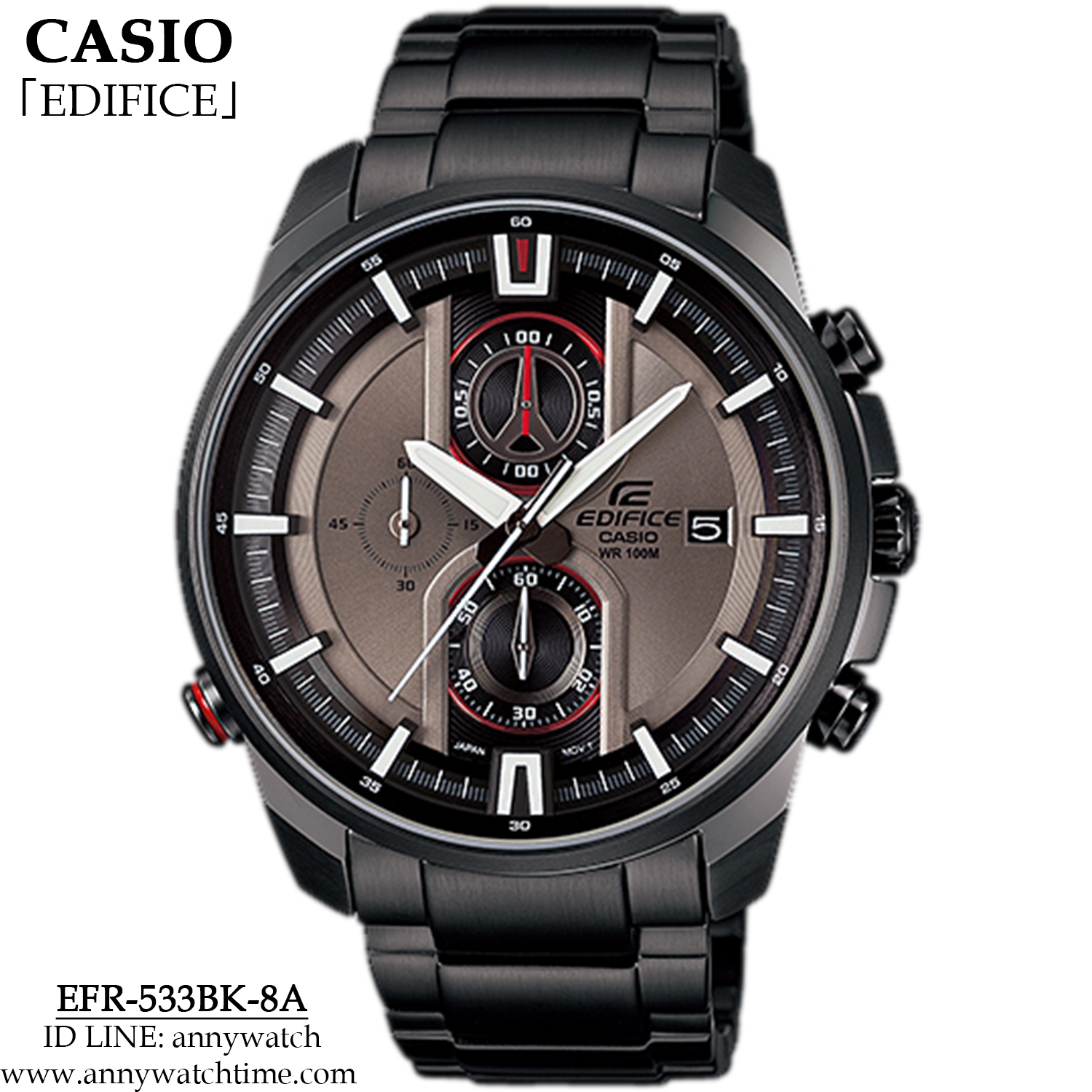 EDIFICE EFR-533BK-8A