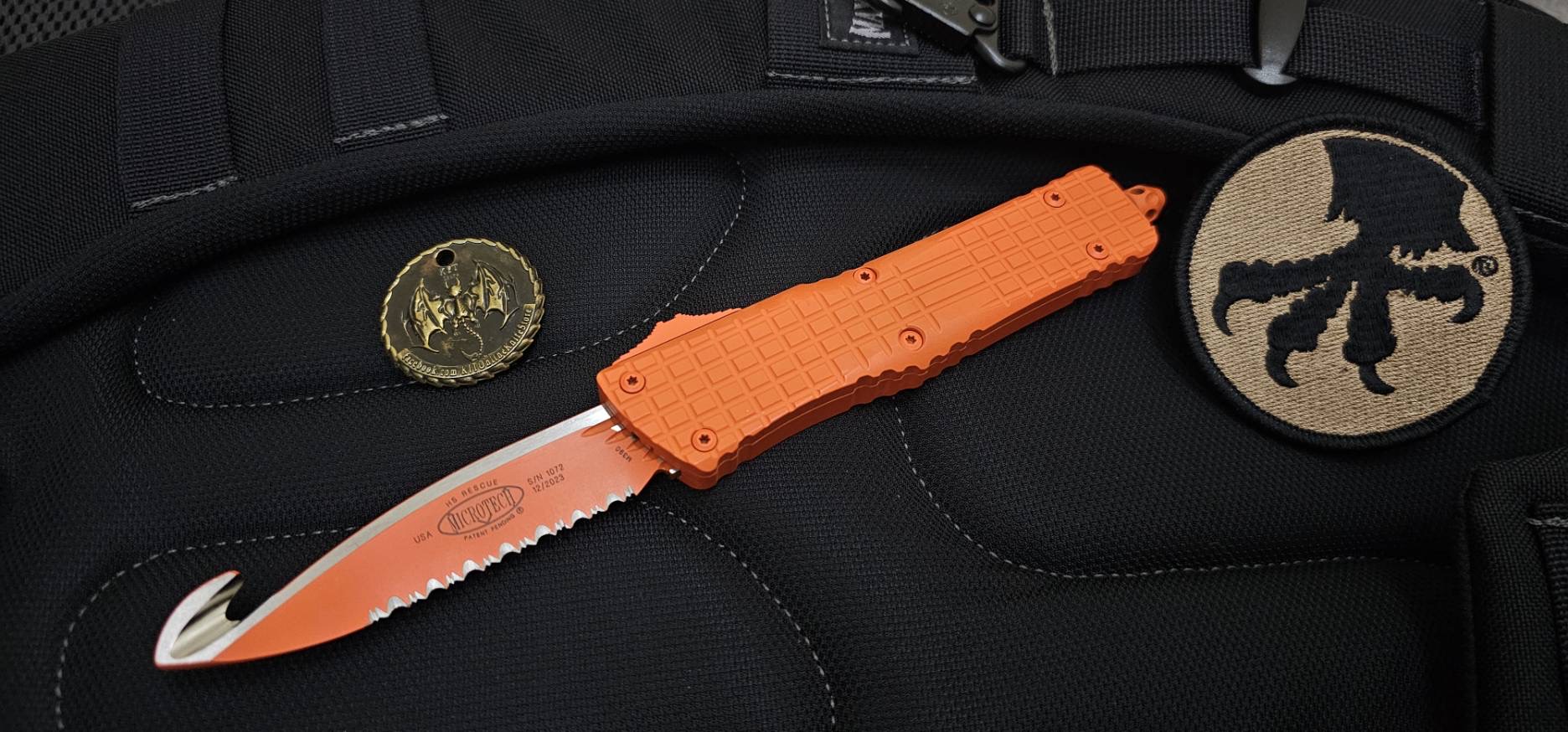 Microtech Auto Combat Troodon Rescue