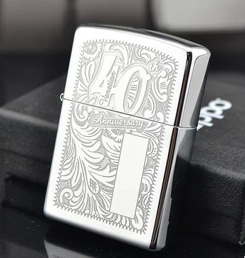 ไฟแช็ค Zippo แท้ ครบรอบ 40 ปี Venetian " Zippo 28789 Venetian Design, 40th Anniversary " แท้นำเข้า 100%
