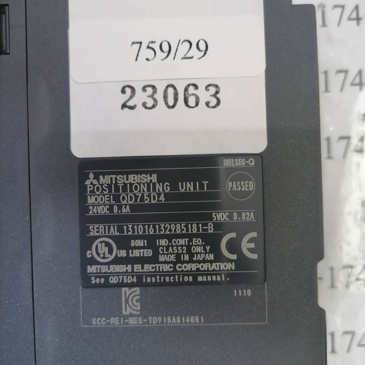 PLC “ MITSUBISHI ” รุ่น QD75D4