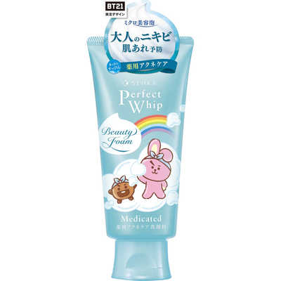 SENKA Perfect Whip Line Friends BT21 120 g. สูตรออริจินอล / Collagen In / White Clay / Medicated