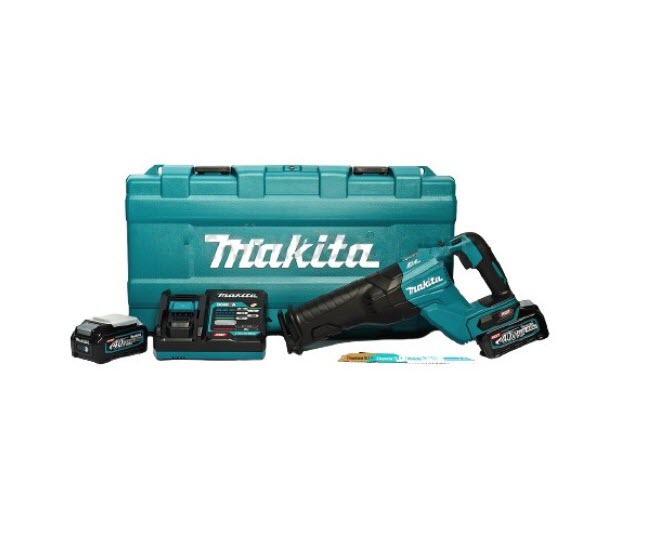 ชุดเครื่องเลื่อยชักไร้สาย 40 โวลต์ Makita มากีต้า รุ่น JR001GM201 (แท้) ##