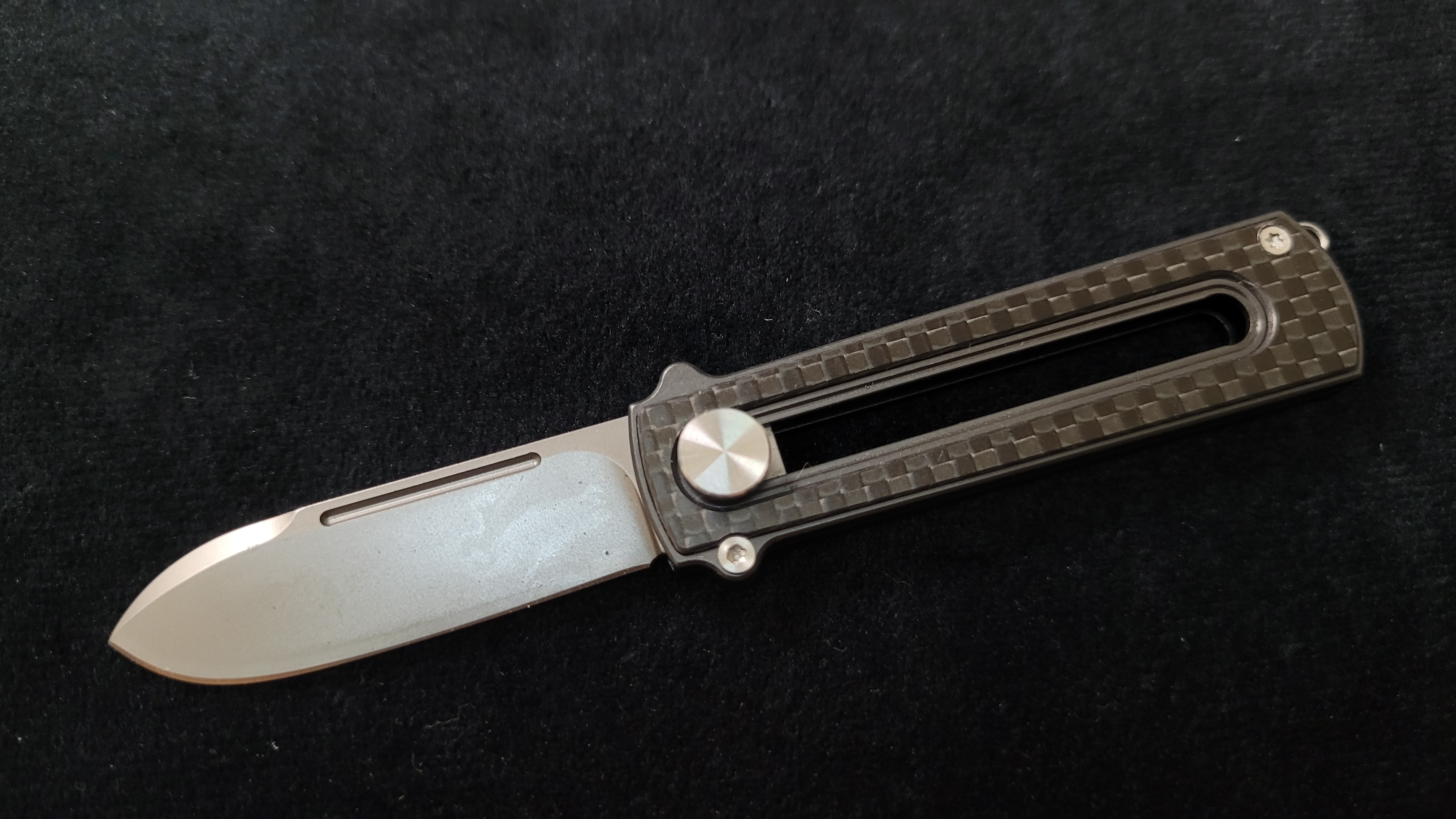 Zr BarloX with M390 Blade-for a short time Dealer's Cost Carbon Fiber DLC Black Blade
