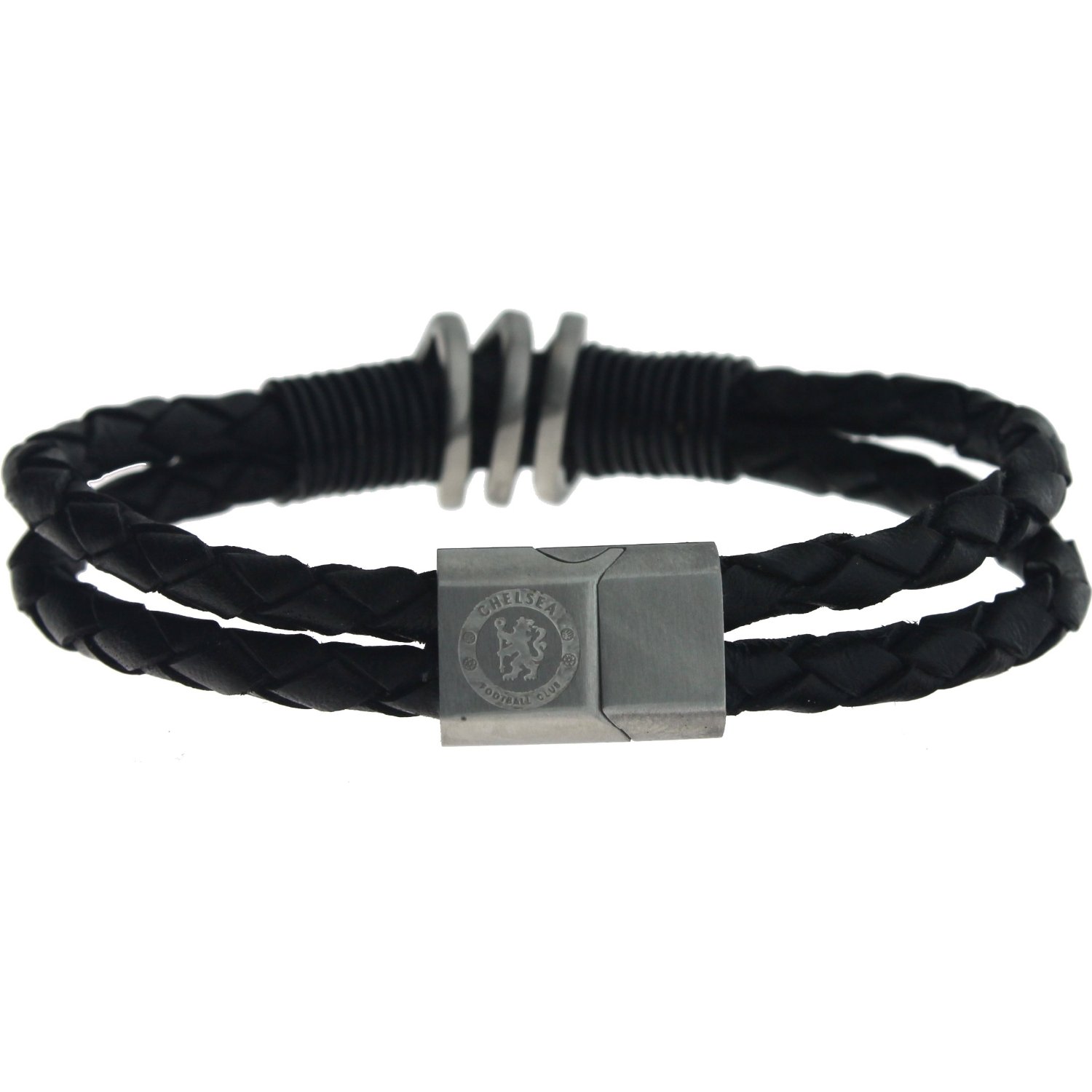 สร้อยข้อมือ ที่ระลึก เชลซี ของแท้ 100% Chelsea official Stainless steel, Leather Bracelet box with crest สลักโลโก้ สวยงามปราณีตมาก เป็นของฝาก ของสะสม ของขวัญแด่คนสำคัญ