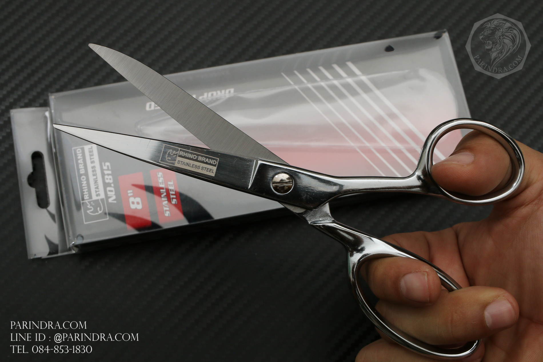 กรรไกรตัดผ้า Rhino Brand No.815 ขนาด 8 นิ้ว TAILOR SCISSORS STAINLESS STEEL DROP FORGED