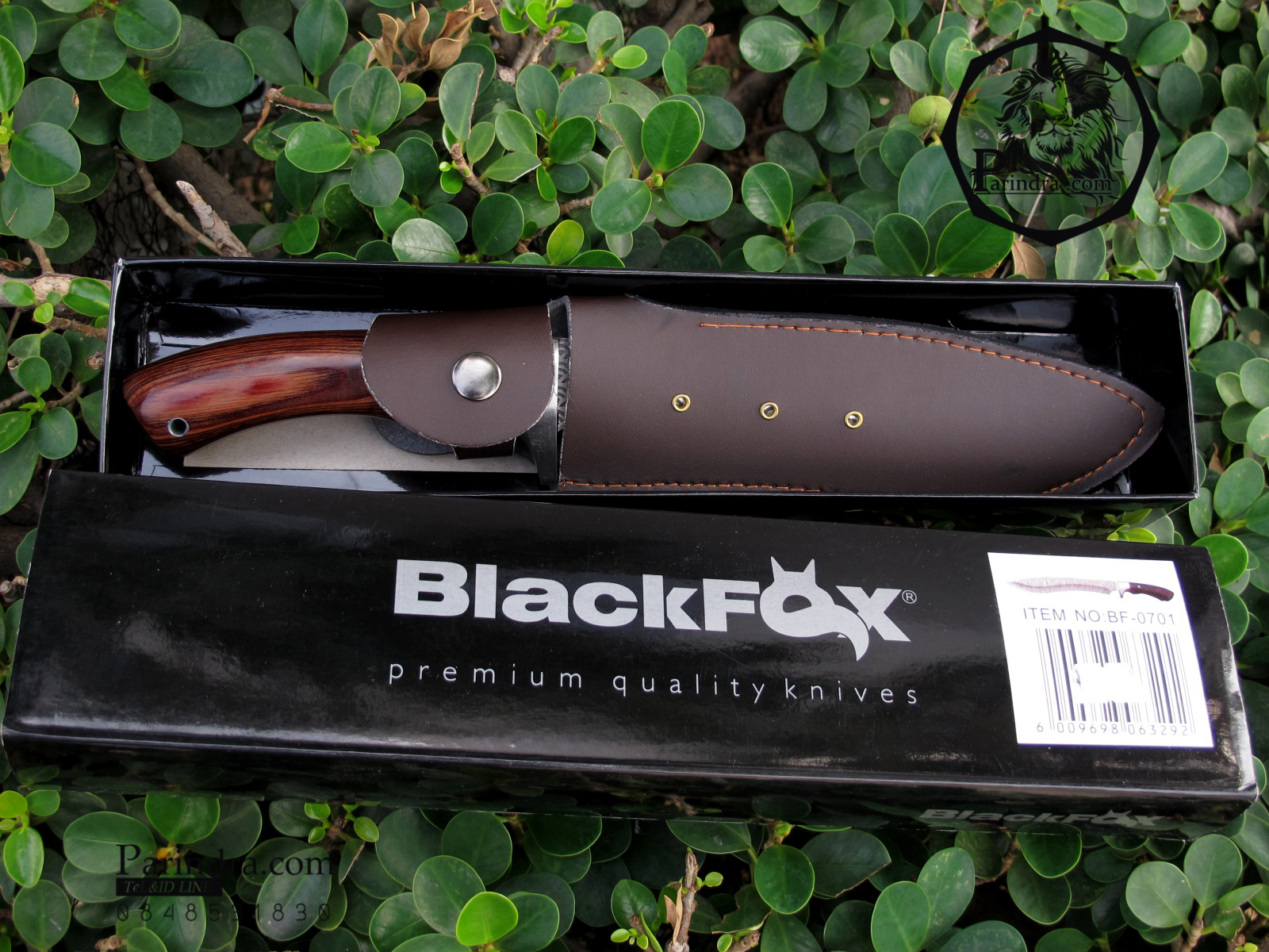 มีดใบตาย Blackfox แบบกัดลายรูปคลื่น Black FOX (Corrosion Pattern)ขนาด 12 นิ้ว