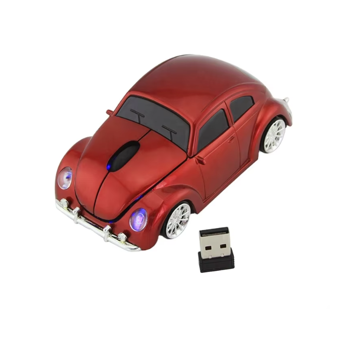 Mouse Wireless Bluetooth 2.4 G รูปรถโฟล์ค