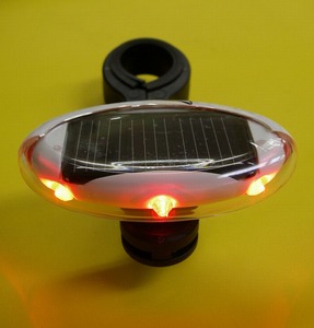 ไฟท้าย OwlEye Sun Solar Powered Bike 3 Red LED Rear Tail Light NO BATTERIES needed