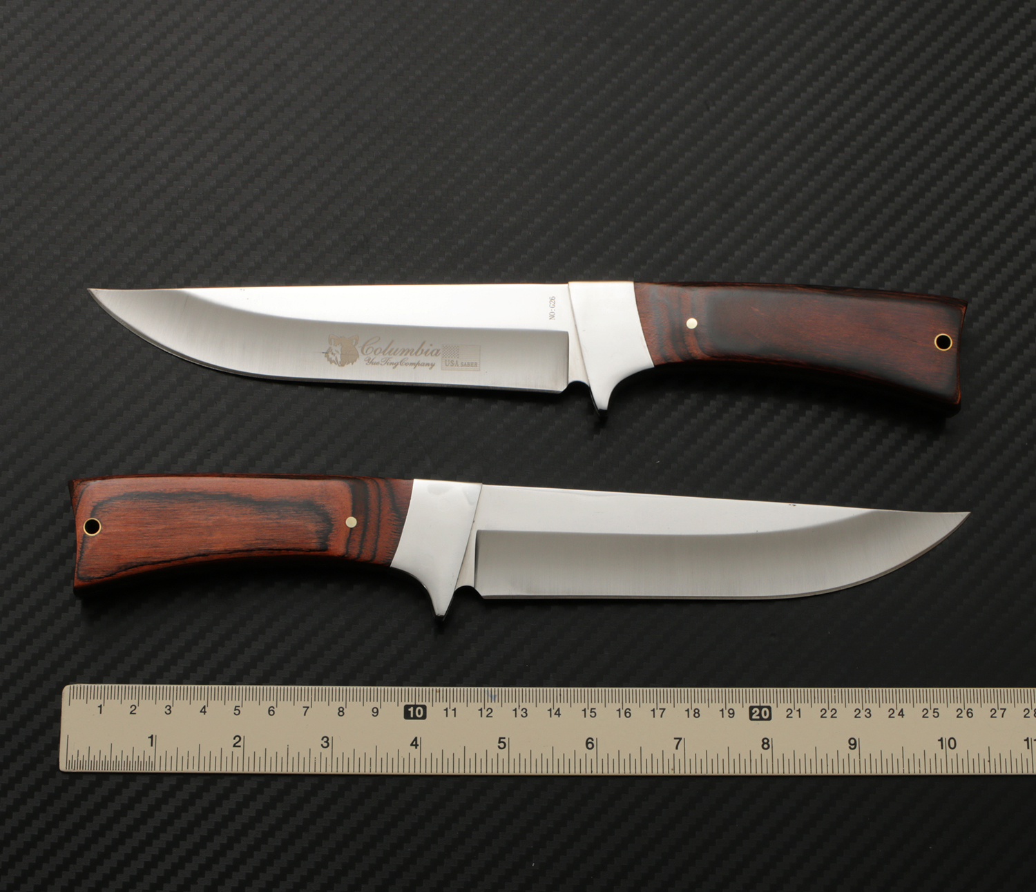 มีดเดินป่า COLUMBIA รุ่น G26 ใบมีดสวย ด้ามจับไม้ ใบมีดสแตนเลส