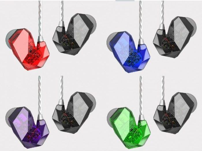 ขาย หูฟัง TTPOD T2 สีน้ำเงินใส สุดยอดหูฟังระดับเทพ 3 driver Hybrid (2BA 1 Dynamic) เสียงดี สายถักไม่พันกัน