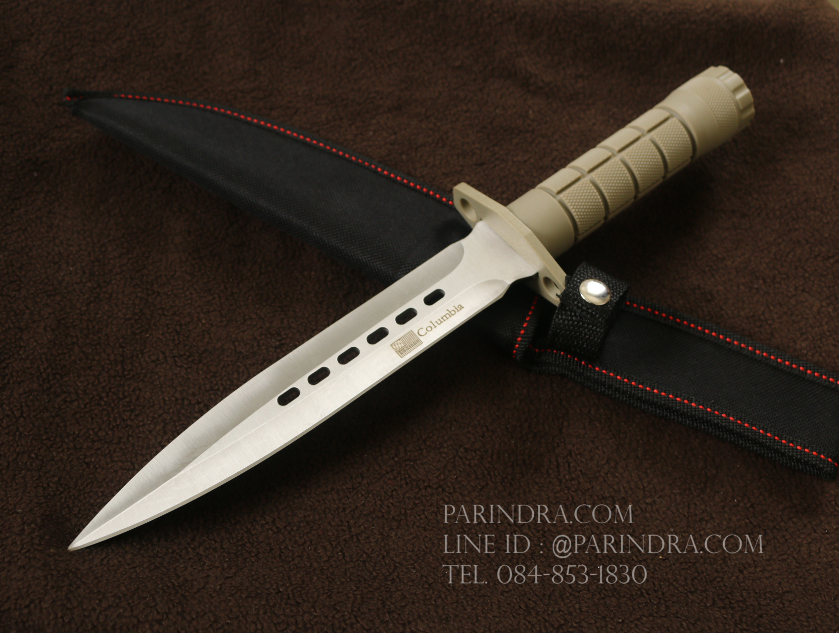 มีดใบตาย Columbia Tactical คมเดียว ถอดด้ามได้