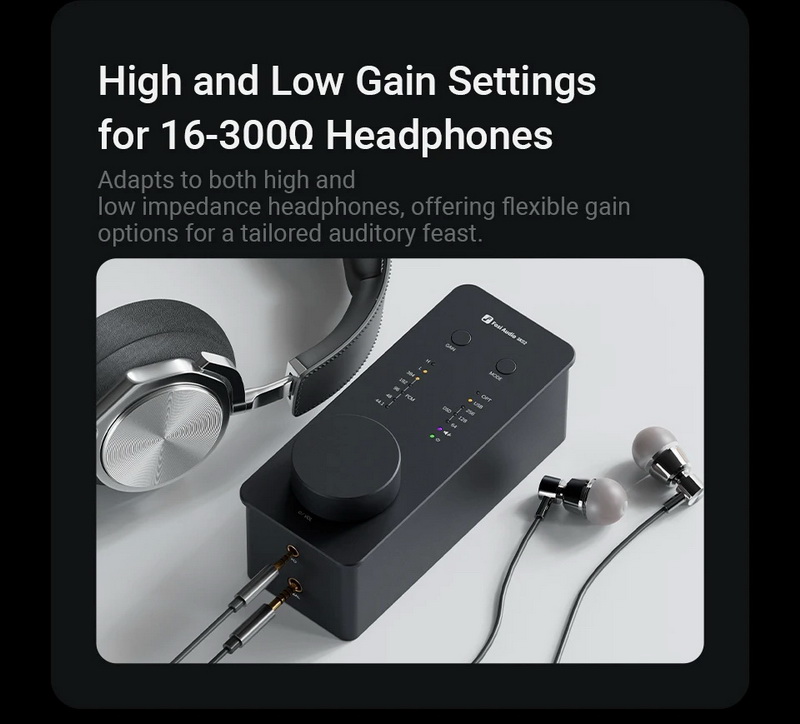 Fosi Audio SK02 DAC/AMP ตั้งโต๊ะขนาดเล็ก ชิป ESS ES9038Q2M+SGM8262 ประกันศูนย์ไทย