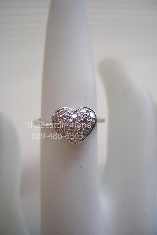 BR965RD+++แหวนหัวใจจิกไข่ปลา+++แหวนแบบยอดนิยม ทุกยุคทุกสมัย มีคนถามแบบนี้มาเยอะ กี่ปีกี่ยังครองความนิยม ฝังแบบจิกไข่ปลานูนๆหน่อยค่ะ