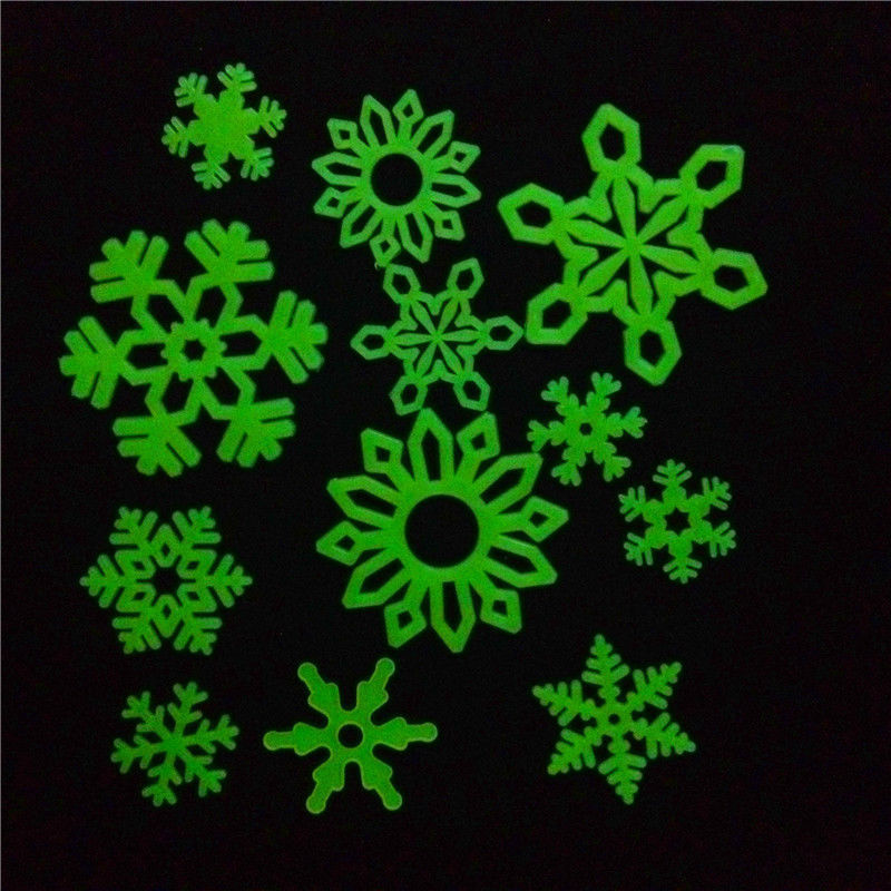 ชุดตัวติดตกแต่งเรืองแสง Glow in the Dark ชุด Snow หิมะเรืองแสง