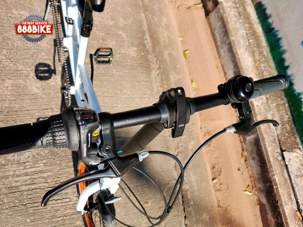 K-POP LG450 จักรยานสองตอน Tandem bicycle Double Folding Bike เกียร์ 8 สปีด พับได้ ล้อ 20นิ้ว เฟรมเหล็ก ปี 2023