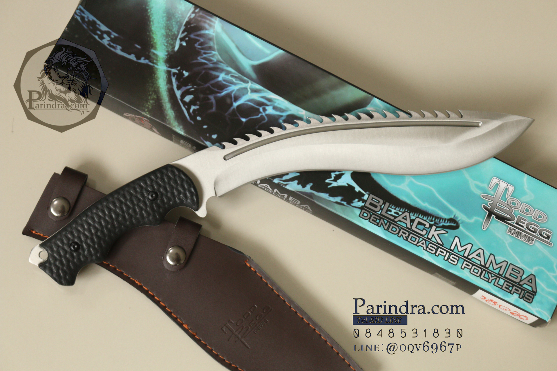 มีดใบตาย มีดเดินป่าทรงกรูข่า Black Mamba หนา หนัก ตัน (OEM) ขนาด 16 นิ้ว