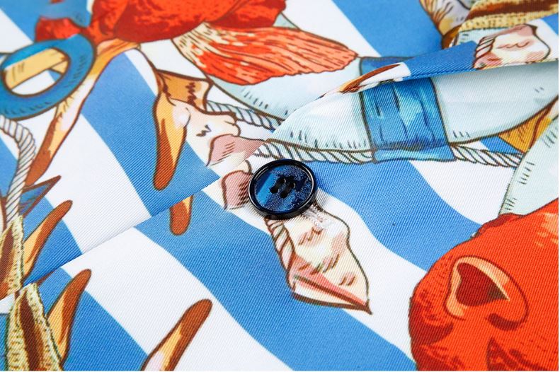 Pre-order เสื้อสูทชายแฟชั่น ลายกราฟฟิก สีสดใส ** เฉพาะเสื้อ**