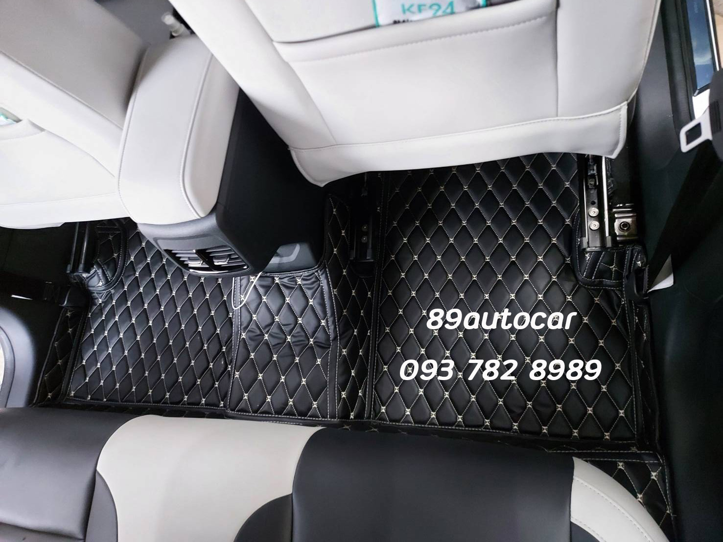 พรมปูพื้นรถยนต์ MG VS HEV 2022 ปูพรม6D สีดำด้ายทอง เต็มคัน รวมซุ้มล้อ