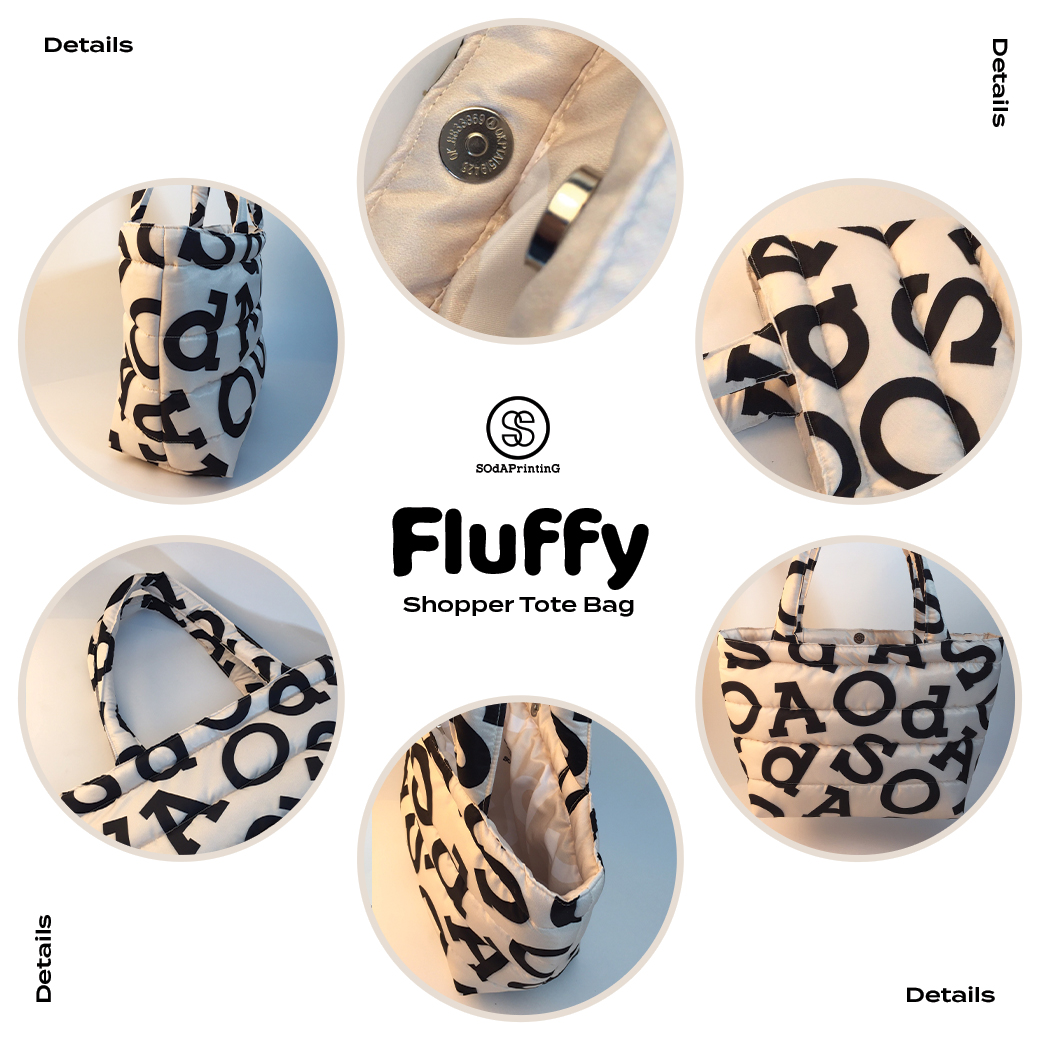 กระเป๋า Fluffy Shopper Tote Bag SOdA Valentine Collection รหัส TIA00005 #SOdAPrintinG