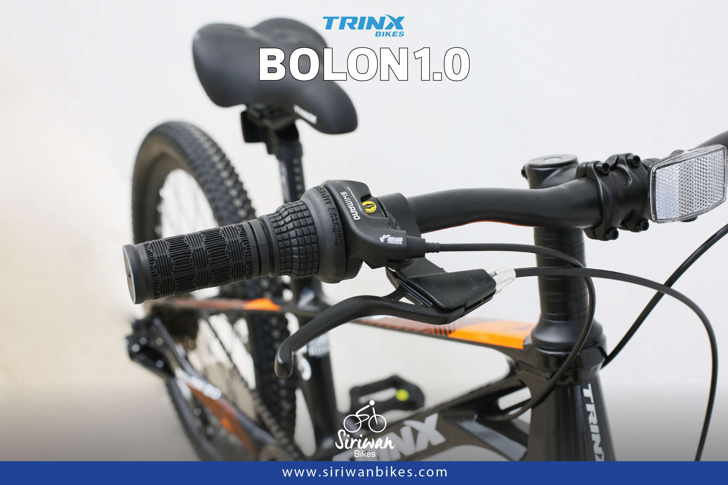 จักรยานเสือภูเขาเด็ก TRINX BOLON20-1.0 20นิ้ว เกียร์ SHIMANO 7สปีด เฟรมแม็กนีเซียม อัลลอย Alloy Mechanical Disc NEW 2023