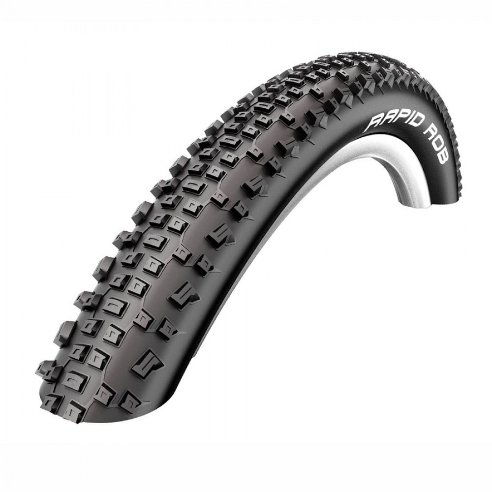 SCHWALBE ยางนอก MTB รุ่น RAPID ROB, ขอบลวด, 27.5X2.10 และ 27.5x2.25, สีดำ