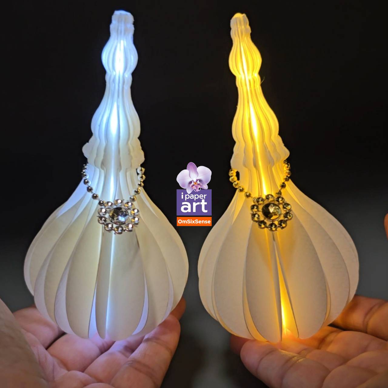 พานพุ่มเงินพุ่มทองจิ๋ว พุ่มโคมเชิงเทียนLEDถ่านกระดุม สินค้าไทย งานปราณีต | ประดับหิ้งพระ ของขวัญ ของชำร่วยมงคล