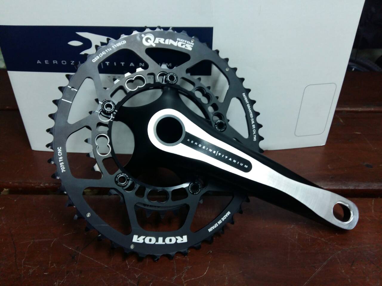 จานหน้า AEROZINE ROTOR RINGS รุ่น AM X13-RX-110A2D Road Racing, 50-34T ขาจาน 170มม
