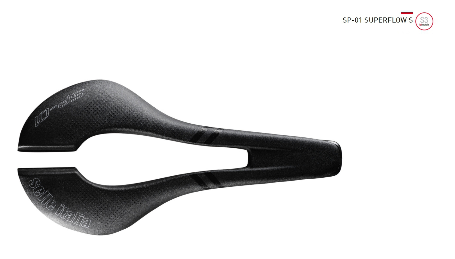 SELLE ITALIA อานนั่ง, SP01 SUPERFLOW,, สีดำ, (Road/MTB), L3,S3