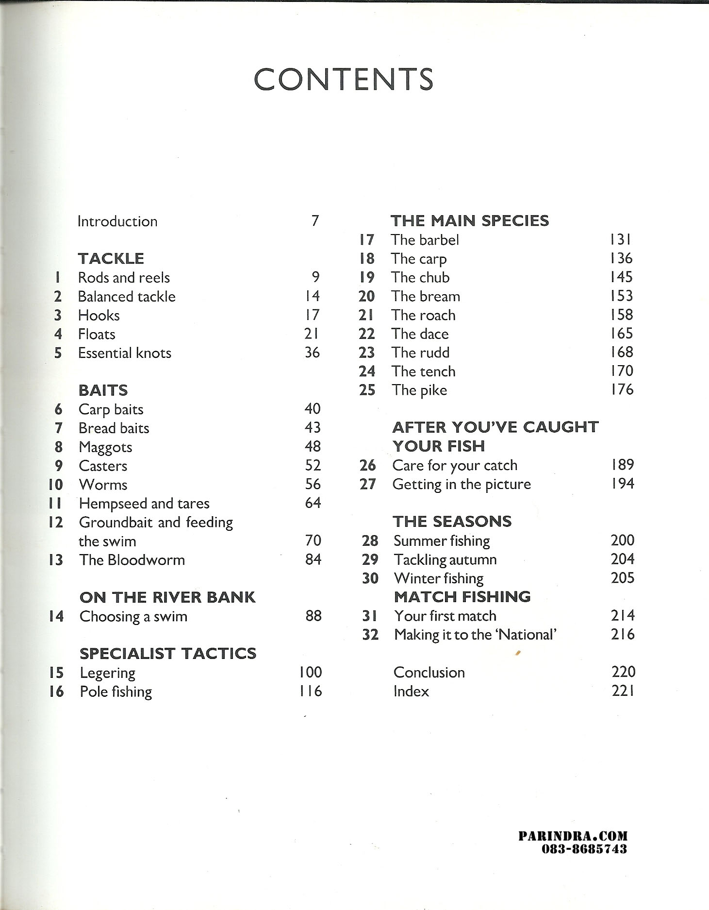 หนังสือคู่มือสอนการตกปลาฉบับภาษาอังกฤษ Book of Coarse Fishing by Alan Haines & Mac Campbell