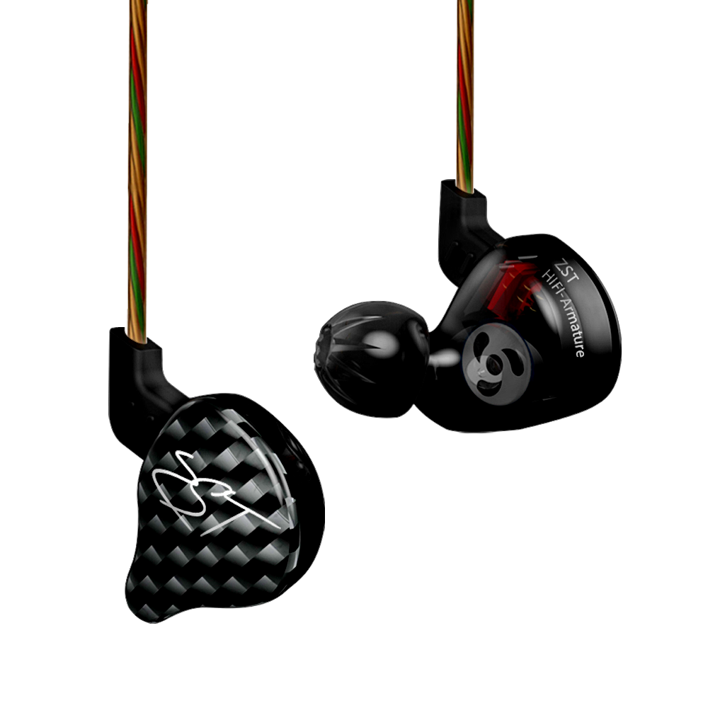 ขาย KZ ZST หูฟัง hybrid driver 1DD+1BA ระดับ HiFi เบสลึก ถอดสายได้ ดีไซน์หรู