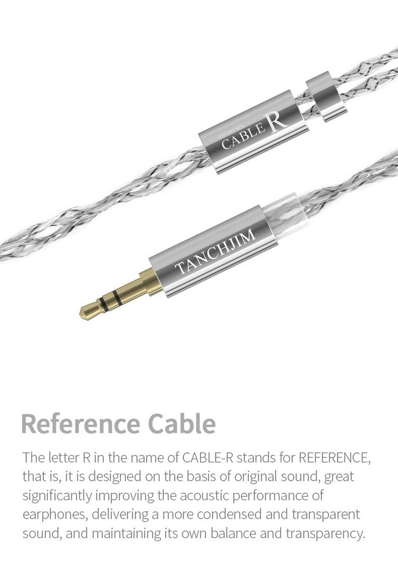 TANCHJIM CABLE R สายอัพเกรดหูฟัง ทองแดงผลึกเดี่ยวชุบเงิน ขั้ว2พิน0.78 ประกันศูนย์ไทย