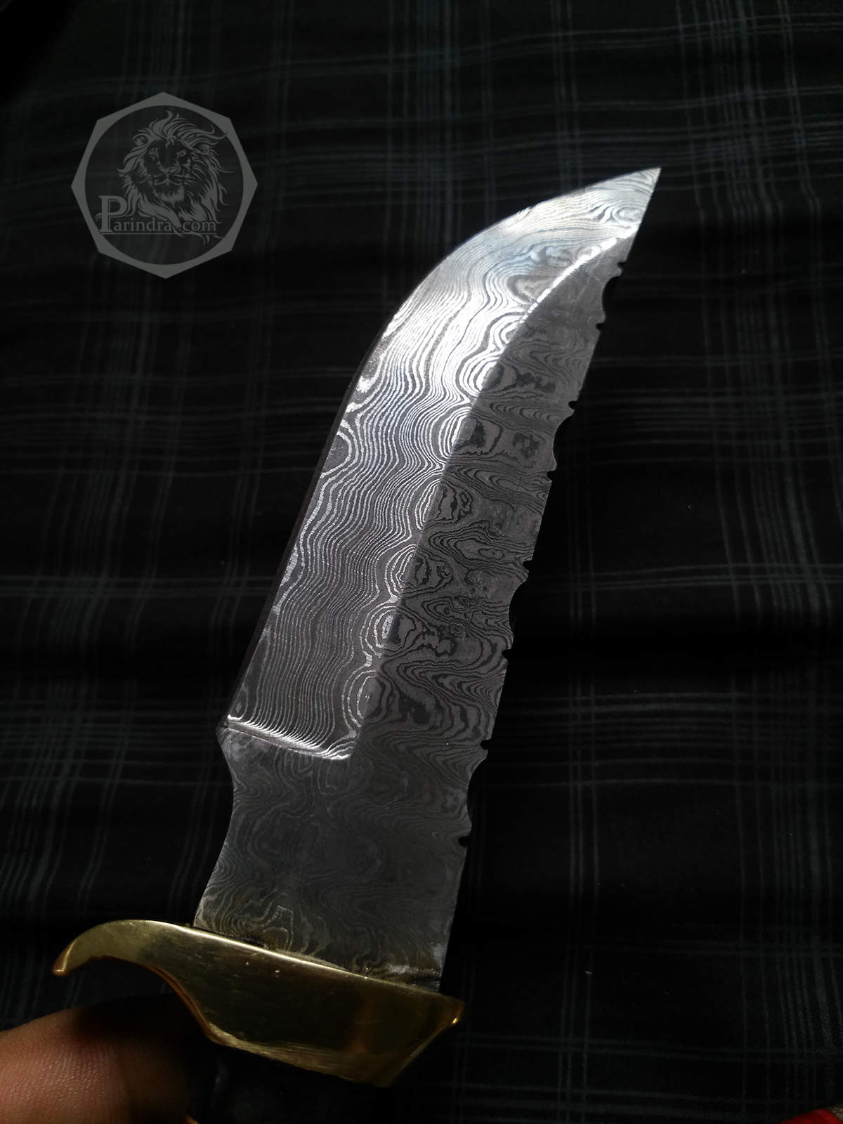 มีดดามัสกัส (Damascus) ด้ามเขากวาง ขนาด 9.4 นิ้ว 512 Layer นำเข้าจาก ปากีสถาน DPK001