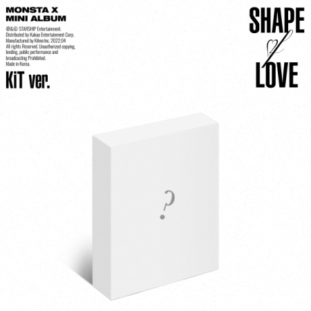 Kit อัลบั้ม #MONSTA X Mini Album ShapeofLove Kit Ver. - พรีออเดอร์ 2-3 สัปดาห์หลังจำหน่ายที่เกาหลี-