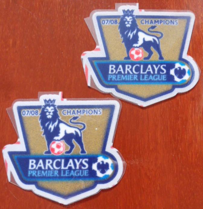 อาร์มสัญลักษณ์ฟุตบอล การแข่งขันฟุตบอลพรีเมียร์ ลีก - PREMIER LEAGUE CHAMPIONS 2007/08 FAN SIZE ใหม่ / PREMIER LEAGUE National Football League FAN SIZE Football Patch/Badge - PREMIER LEAGUE CHAMPIONS 2007/08 NEW