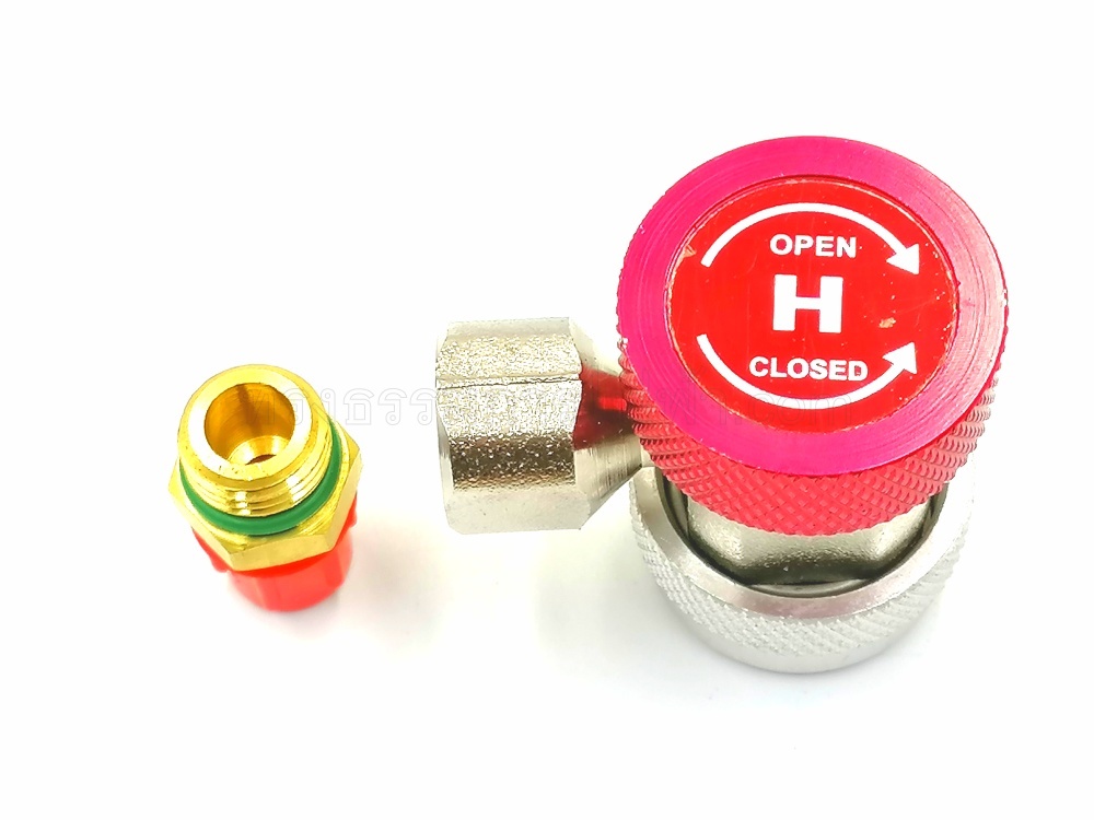 หัวเติมน้ำยาแอร์ R134a ด้าน High(แดง) #QC-19H