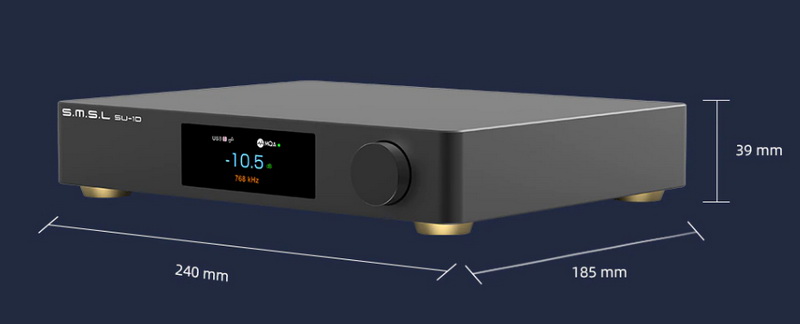 ขาย SMSL SU-10 DAC ตั้งโต๊ะประสิทธิภาพสูง รองรับ MQA, LDAC, Dual Hi-Res ประกันศูนย์ไทย