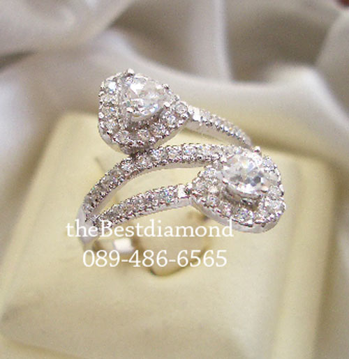 SR005RD+++แหวนเอี้ยวPerfect Style++แหวนเงินแท้ ดีไซน์สวยหรู แบบร้านจิวเวลลี่ทันสมัย ตามcounter ห้างเลย เหมือนของแท้สุดๆ เล่นไฟวิ๊งๆ รับประกันความสวย