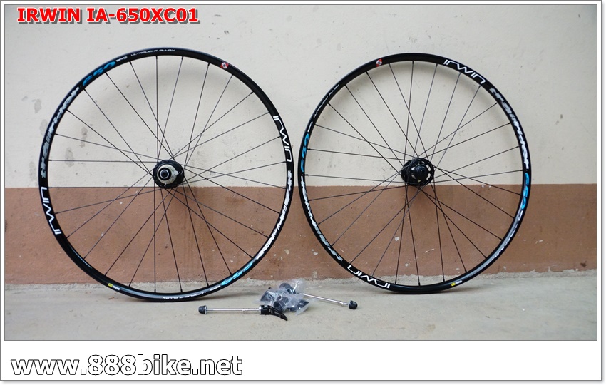 ชุดล้อเสือภูเขา IRWIN IA-650XC01 27.5" Alloy wheelset MTB แบร์ริ่ง 27.5 (60คลิ๊ก) 2016,IA650