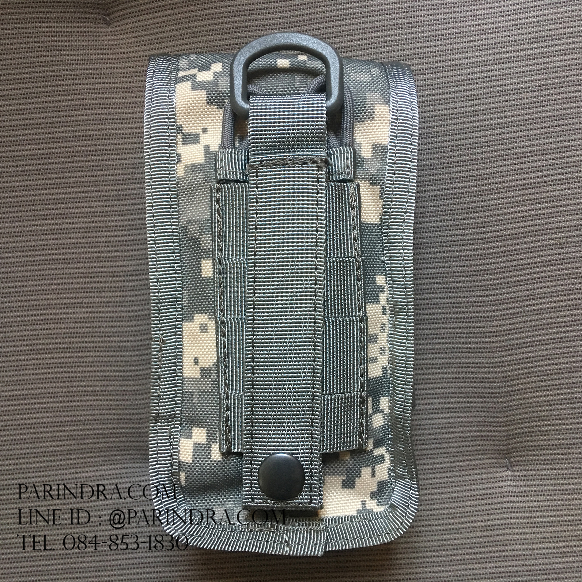 กระเป๋าคาดเอว ผ้าไนลอน B09 สีทหารเทา