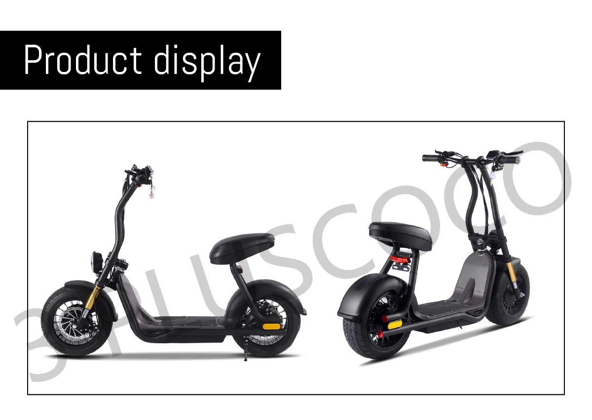 สกู๊ตเตอร์ไฟฟ้า 3PLUS HS06 Fat Tyre Scooters Electric Citycoco ,มอเตอร์ 1000W EEC ยางใหญ่ 14 นิ้ว ปี 2023