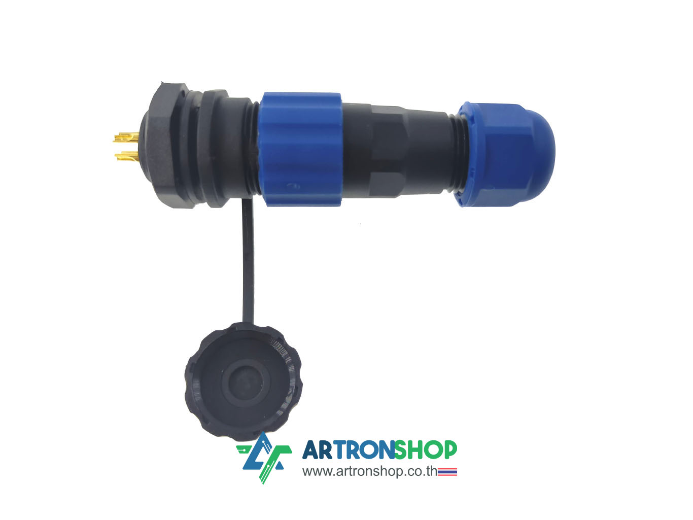 SP13 4-Pin IP68 cable connector คอนเนคเตอร์กันน้ำ 4 พิน