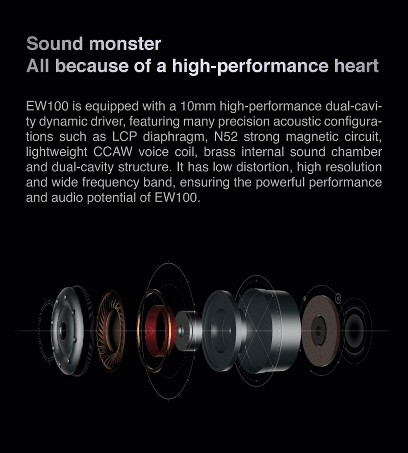 Simgot EW100 หูฟัง Dynamic 10mm ประสิทธิภาพสูง รองรับ Hi-Res ประกันศูนย์ไทย