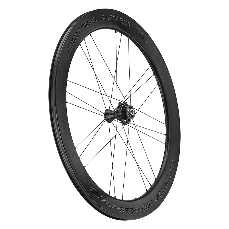 ชุดล้อเสือหมอบ CAMPAGNOLO BORA WTO 60 DISC Center Lock 28" Wheelset Carbon Wheelset, DARK 2020(ยางงัด)