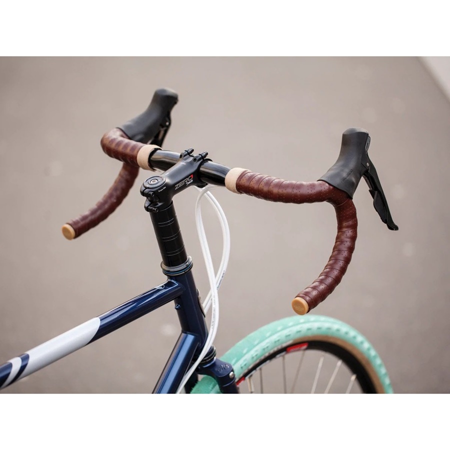 ผ้าพันแฮนด์หนังแท้ วินเทจ คลาสสิค เรโทร BROOKS England Leather Bar tape ดำ น้ำตาล