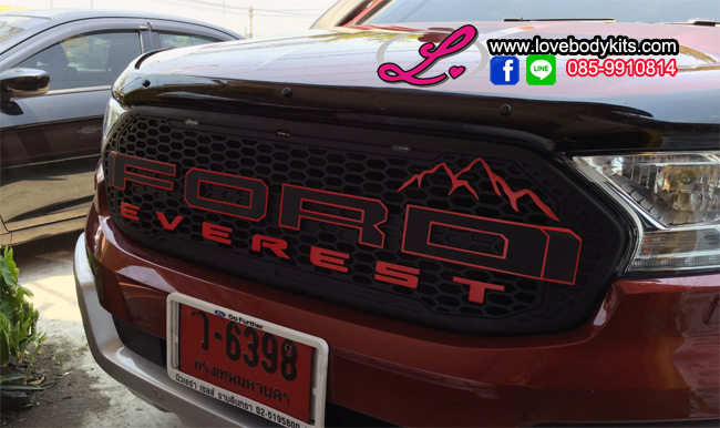 กระจังหน้า E-SPORT ขอบสี EVEREST 2015-2017