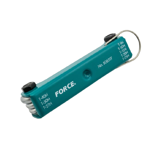 ชุดประแจ หัวจีบแกนกลวง ชนิดพับได้ (8ชิ้น) ฟอร์ซ (FORCE) Pn.5083TF