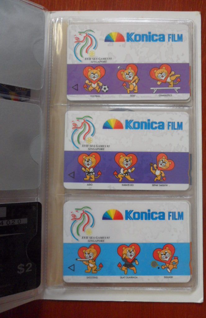 ชุดบัตรโทรศัพท์ การแข่งขันกีฬาซีเกมส์ - ซีเกมส์ ครั้งที่ 17 สิงคโปร์ 1993 โดยสิงค์เทล / SEA GAMES International Sports Tournament Phone Card Collection - 17th SEA GAMES SINGAPORE 1993 by SINGTEL